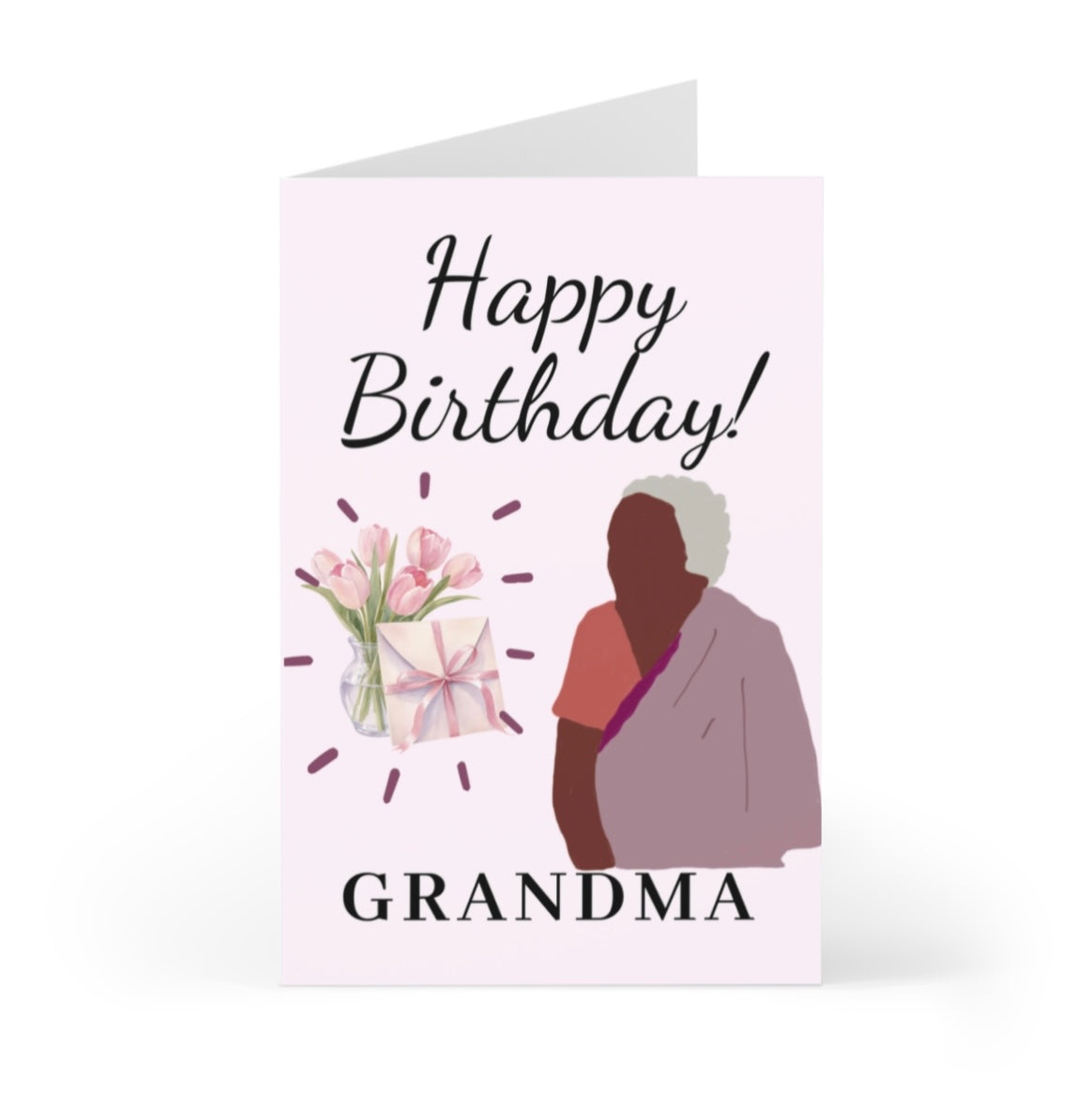 Saree Grandma Birthday Card