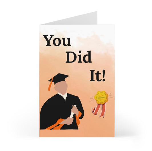 Orange Graduation Card