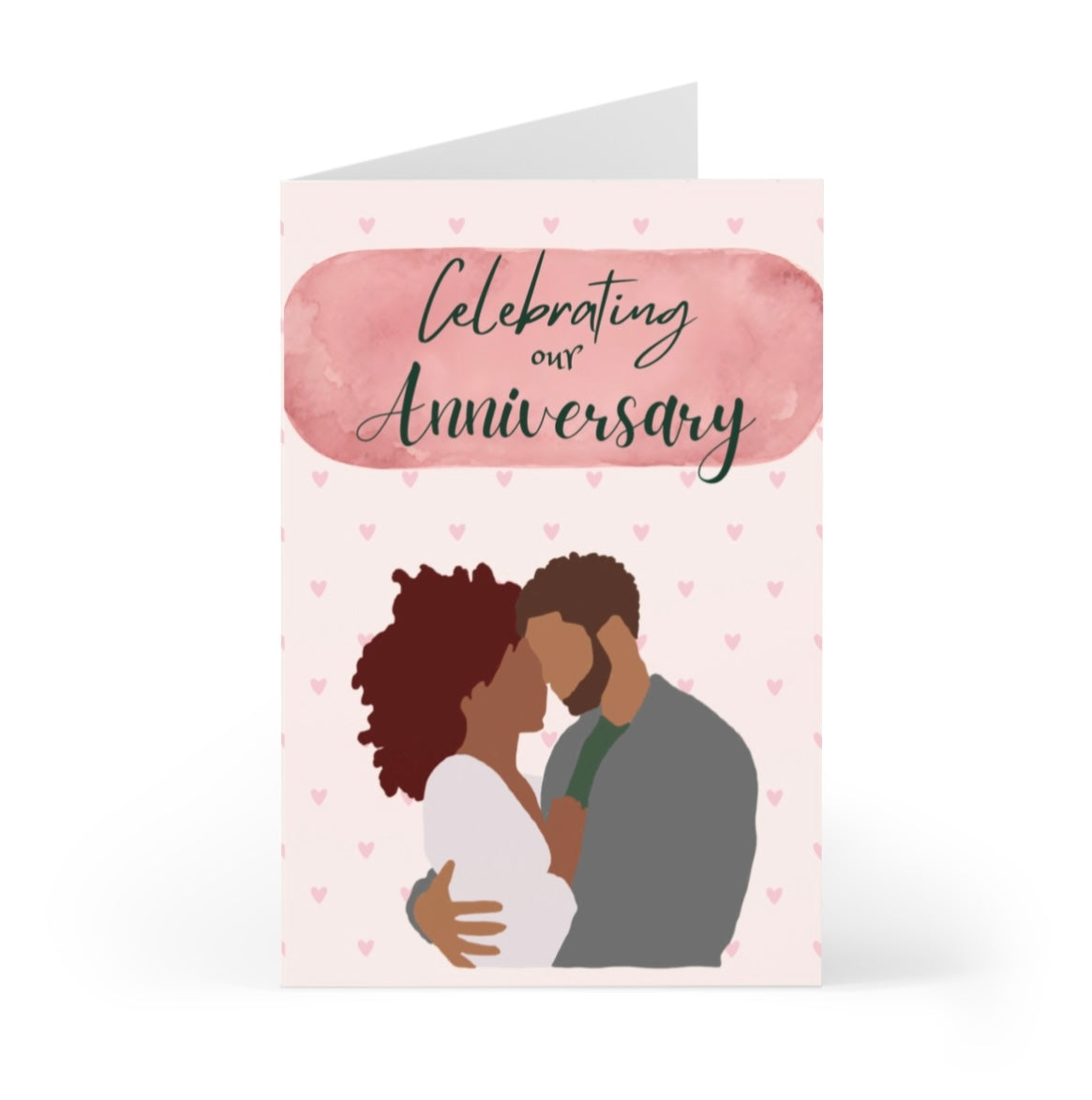 Pink Anniversary Card