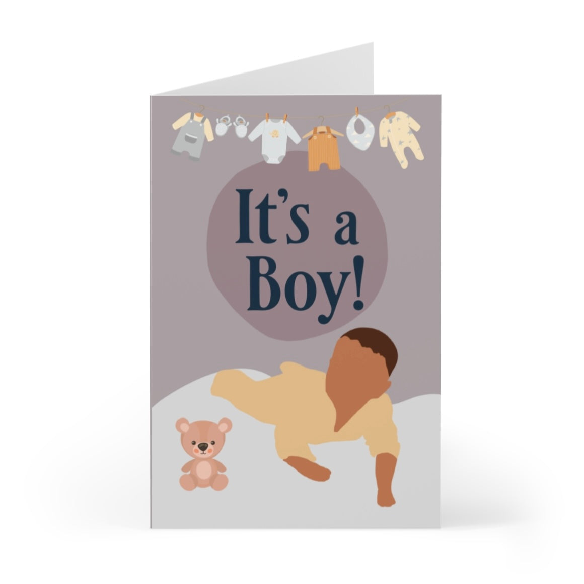 Teddy Baby Boy Card