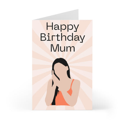 Peach Mum Birthday Card